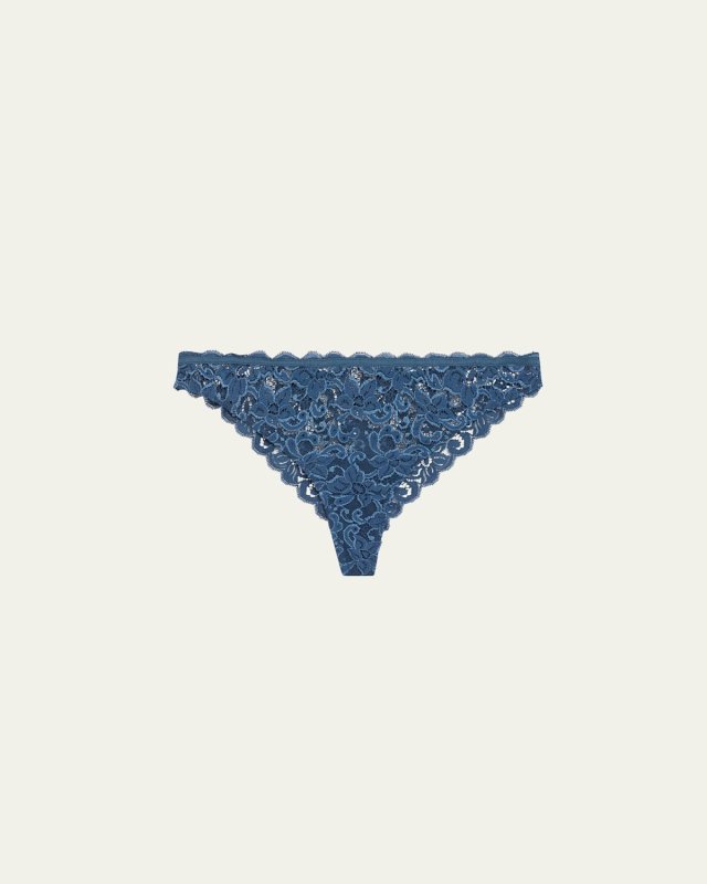 Marlene Scalloped Floral Lace Brazilian Briefs